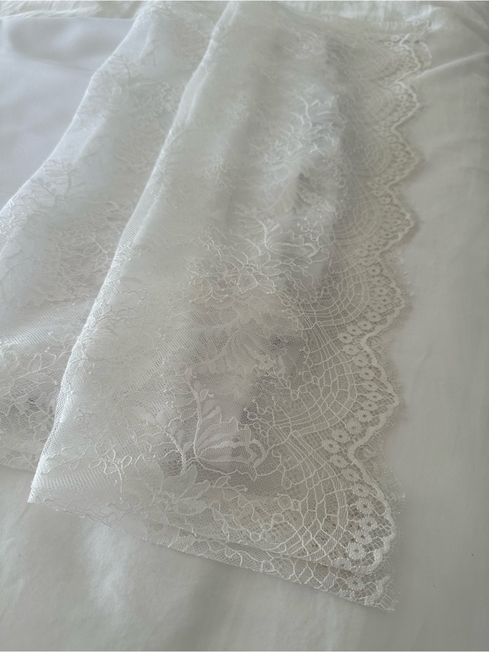 Park & Fifth Fairview White Strapless Lace Overlay Dress - Picture 7 of 7